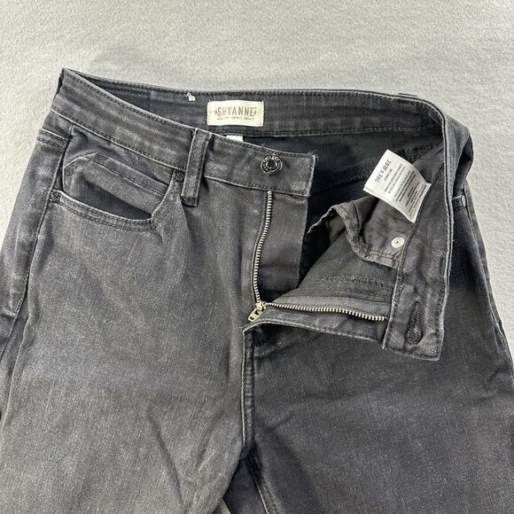 SHYANNE Women’s High Rise Super Flare Tulip Jeans Black 28 X 36 Western Country - Picture 11 of 16